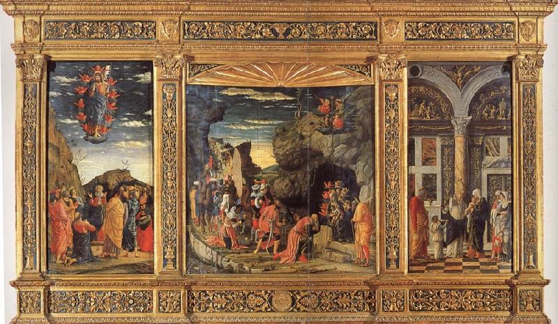 Andrea Mantegna Triptych Norge oil painting art